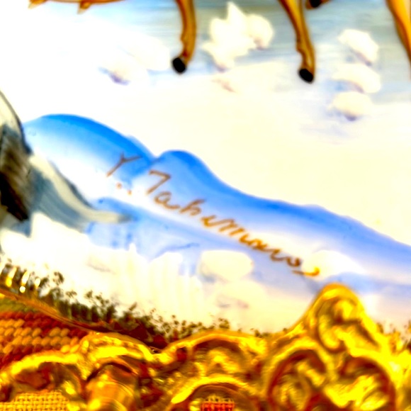 EUC- Vintage Artist Signed Hand-Painted Display Plate - Picture 7 of 10